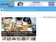 Tablet Screenshot of carnabymedia.com
